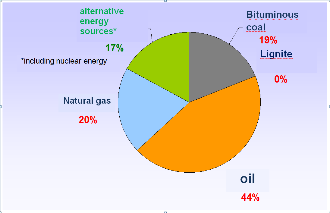 Structure of fuel consumption in the European Union