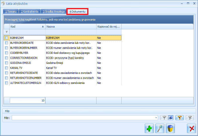 3. Dane w Comarch ERP Optima 3.1. Atrybuty wymagane do działania systemu Do poprawnego działania systemu potrzebne jest utworzenie czterech atrybutów w Comarch ERP Optima.