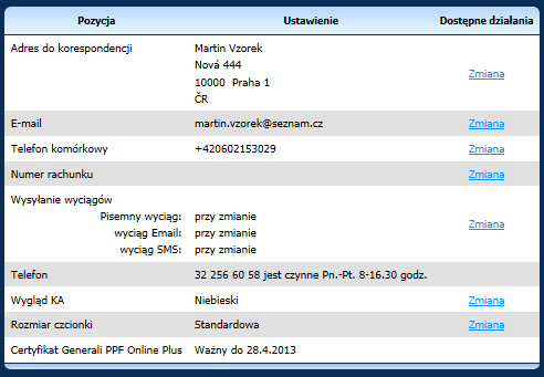 Instrukcja obsługi konta aktywów za pomocą On-Line usługi Generali PPF Online Plus Spis Treści 1. Wygląd konta aktywów... 1 2. Co można znaleźć na stronie głównej?... 2 3.