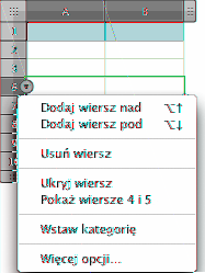 Jeżeli chcesz ukryć wiele wierszy lub kolumn, zaznacz je (lub komórki w nich umieszczone) i wybierz Ukryj zaznaczone wiersze lub Ukryj zaznaczone komórki z menu karty odwołań.
