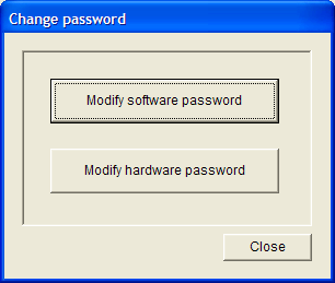 Konfiguracja dźwiękowego systemu Konfiguracja pl 49 4.8 Zmień hasło (Modify password) Można zmienić zarówno hasło oprogramowania, jak i hasło sprzętowe.