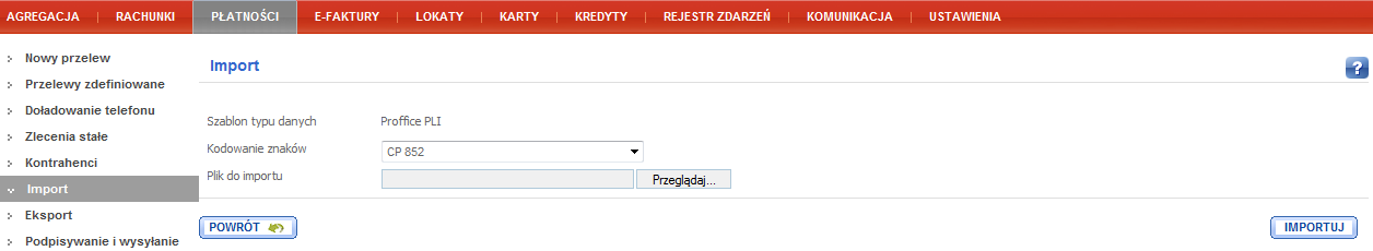 Konfiguracja systemów bankowych Strona 11 z 46 5.
