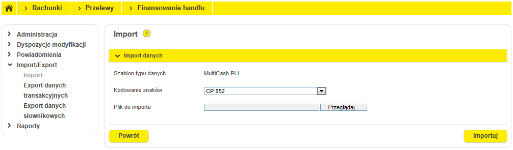 Konfiguracja systemów bankowych Strona 26 z 46 10.