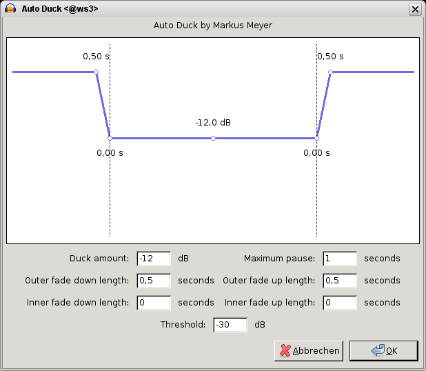 Audacity 2.0.0 15 7. Regulacja głośności Pięć możliwości 1.