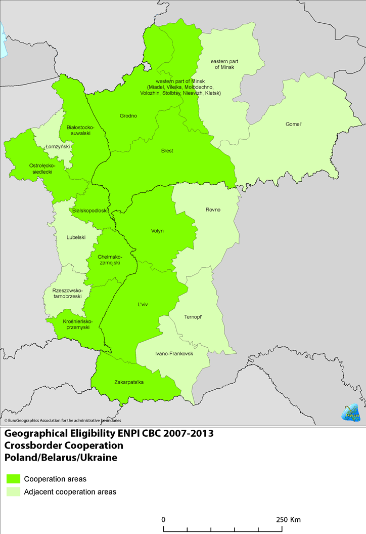 trzech państw, która dotychczas była rozwijana w ramach Programu Sąsiedztwa Polska Białoruś Ukraina INTERREG IIIA/Tacis CBC 2004-2006 (Program Sąsiedztwa).