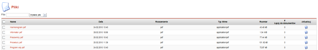 5. Dodawanie plików Pliki dodajemy za pomocą komponentu DOCman. Wybieramy zakładkę Home, a następnie Dodaj plik i Wczytaj plik z Twojego komputera.