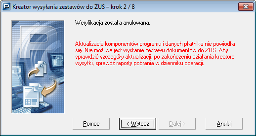 Rysunek 105. Okno Kretora kreatora wysyłania zestawów do ZUS-krok 2 4.