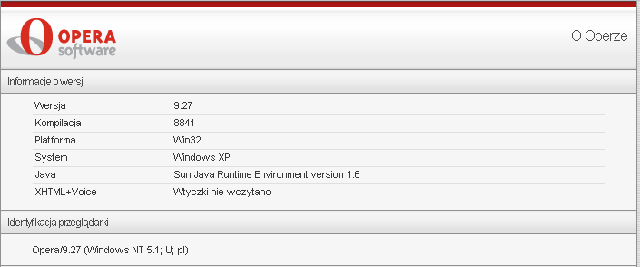d) W przypadku przeglądarki Opera informację tę