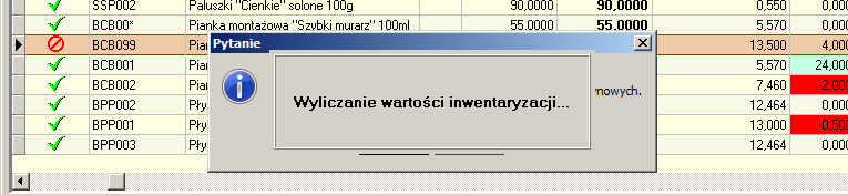 Zatwierdzanie inwentaryzacji Proces zatwierdzania inwentaryzacji generalnie nie uległ zmianie. Po przyłączeniu arkuszy i ew.