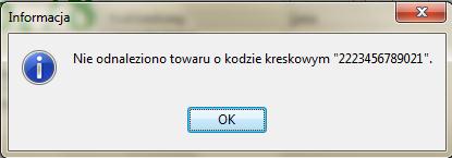 Ręczny wybór towaru do sprzedaży Należy w tym celu wyświetlić okienko z towarami (poprzez naciśnięcie klawisza INS lub kliknięcie odpowiedniego przycisku.