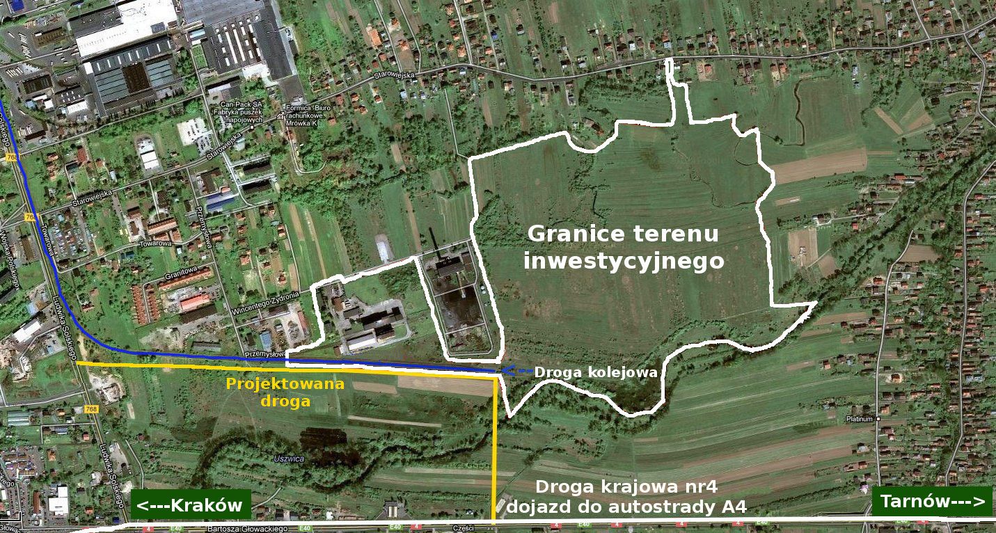 W następnej części naszego terminala znajduje się powierzchnia inwestycyjna 34,58 ha.