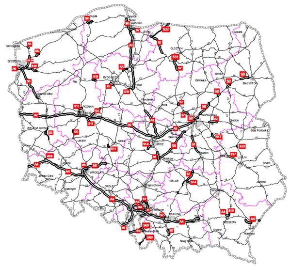 Miejsca wypadków 24% wszystkich wypadków (>9.