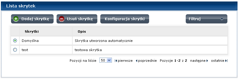 2.4.2. Podłączenie schematu XSD do skrytki Aby dany schemat był obsługiwany poprzez daną skrytkę należy podłączyć go pod wybraną skrytkę.