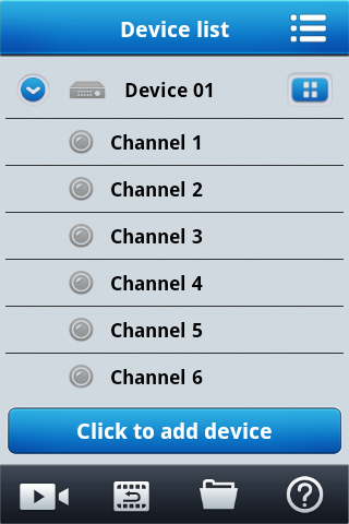 Applications client for mobile devices for 3000 series NVR s - user manual ver.1.