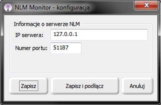 2: Numer seryjny serwera Serwera NLM. Numer ten może być wyświetlony kiedykolwiek przy pomocy NLM Monitor, który pojawia się lewym górnym rogu okna (więcej rys. 2).