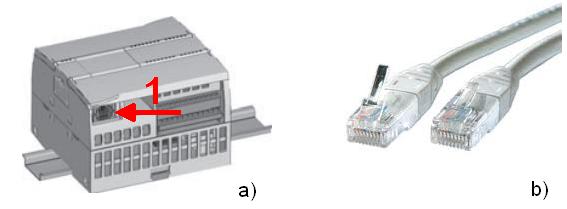 Będąc w widoku projektu kliknąć na ikonę Download to device dostępną na pasku narzędzi (Rys.2.7). W ten sposób wgrywamy pusty program do sterownika, w celu sprawdzenia komunikacji.