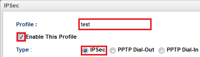 1.Konfiguracja serwera VPN 1.1. Profil dla klienta ze zmiennym IP Przejdź do zakładki VPN and Remote Access>>IPSec General Setup. W polu Preshared Key(Klucz PSK) wpisz wspólny klucz.
