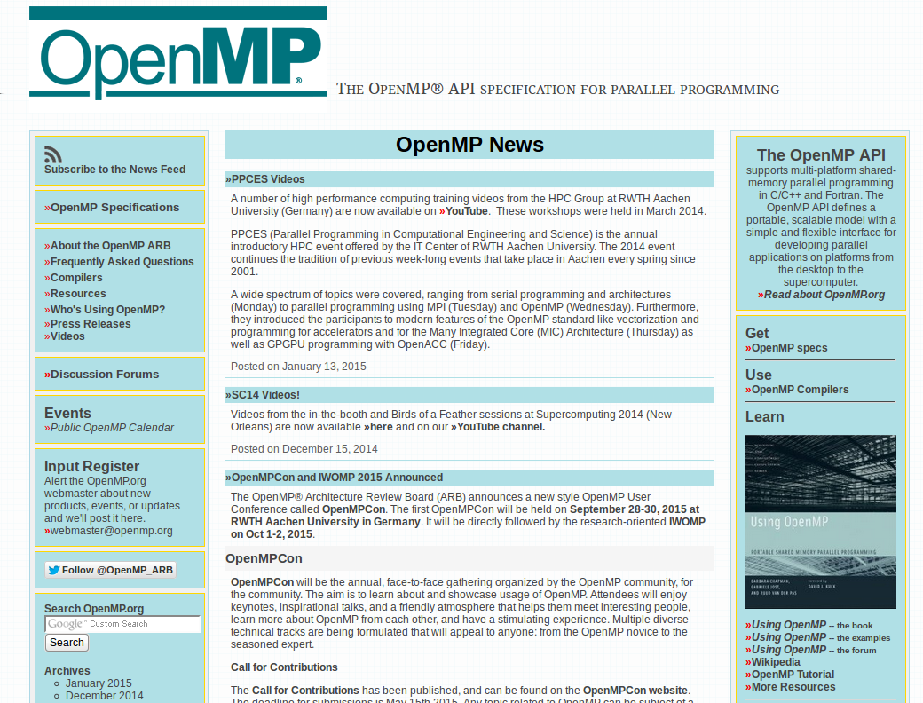 Informacje o OpenMP: