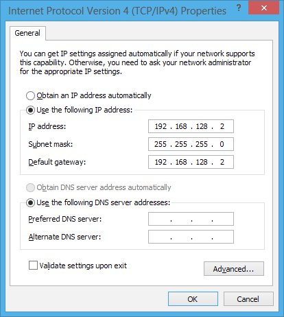 Konfiguracja połączenia sieciowego ze statycznym adresem IP lub 1. Powtórz czynności 1-5 opisane w rozdziale Konfiguracja połączenia sieciowego z dynamicznym adresem IP/PPPoE.