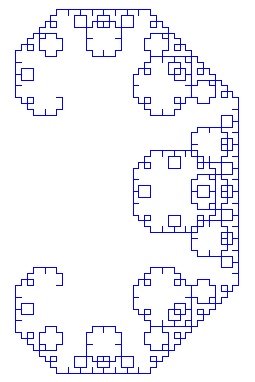 aksjomat='f' Dariusz Skibicki Technologia informacyjna regula_1_znak = 'F'; regula_1_zamien_na = '+F--F+'; pochylenie = 45; powtorzen=10; Rys. 1.10. Zadanie 1.19.