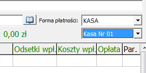 4. Dodano pole Numer karty. Wpłaty z kasy Dodano możliwość zapisu numeru kasy przy księgowaniu wpłaty z kasy. Dodano możliwość sortowania zestawienia wpłat po numerze kasy.