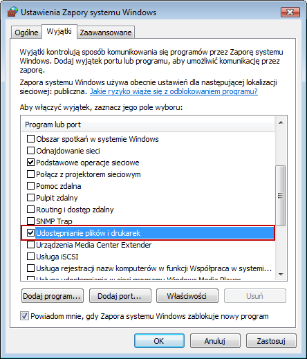 Przygotowanie przed rozpoczęciem użytkowania Udostępnianie folderu komputera Funkcja Skanowanie do SMB (PC) wymaga skonfigurowania na komputerze docelowym folderu współdzielonego, do którego będą