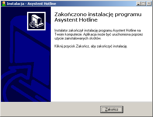 12 Instrukcja obsługi programu Asystent Hotline Rysunek 1.