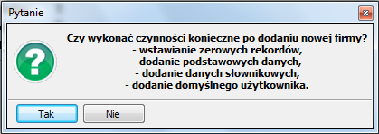 4.1. Dodanie firmy Rys. 2. Okno aplikacji serwisowej Aswutil.exe działającej w trybie expert Po wybraniu opcji Dodaj firmę pokaże się następujący komunikat (Rys 3.