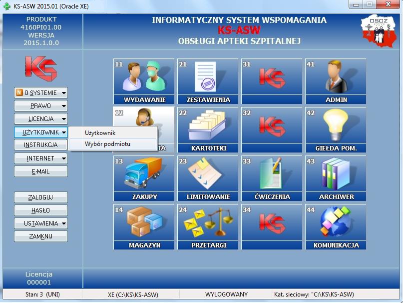 Rys. 10. Okno główne programu KS-ASW Rys.