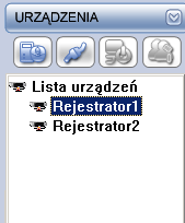 2. Aby dodać urządzenie do listy, kliknij ikonę 1.