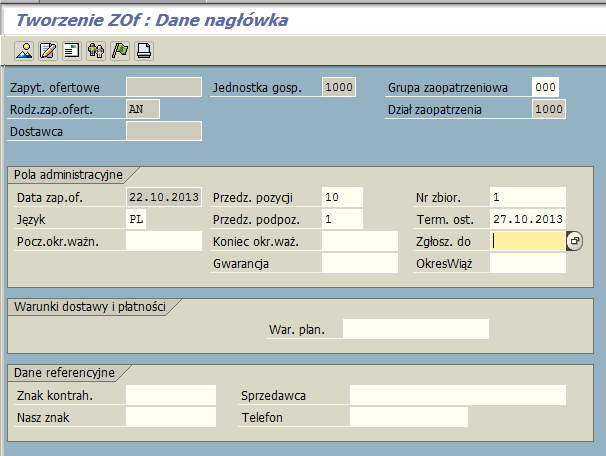 Tworzenie Zapytania ofertowego ME41 1.