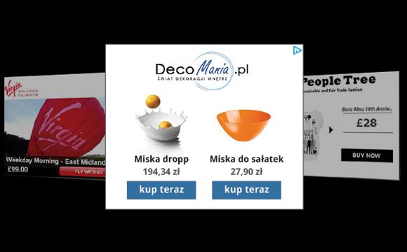 strategią rekomendacji wybraną przez Klienta w Adfocus Przykładowa kreacja: