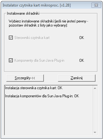 Czytnik Kart Inteligentnych pojawiło się stosowne urządzenie (oraz czy nie jest ono oznaczone znakiem zapytania, lub przekreślone).