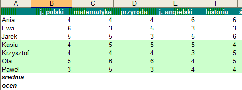 Sortowanie Jeśli dane maja być uporządkowane za pomocą