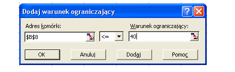 Dodatkowo oczywiście mamy też: x 1, x 2 0.