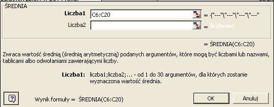 W starszych wersjach Excela (kolejne liczby oznaczają krok po kroku 2 klikamy na przycisk funkcji (formuł), otworzy się okno w którym wybieramy Kategorię funkcji: Statystyczne, a z nich Nazwę