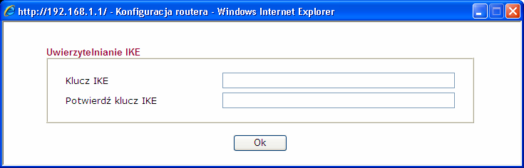 Określ ISDN CLID lub Zdalna brama VPN parametr precyzujący adres odległego w węzła o zaznaczeniu pola, dostęp będzie możliwy wyłącznie spod podanego natomiast dla połączeń VPN wykorzystujących PPP