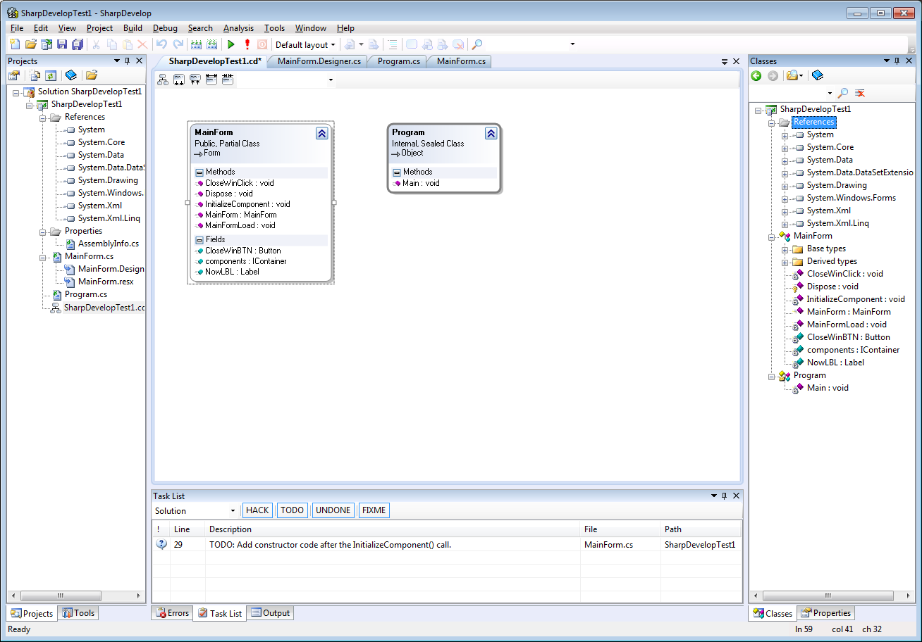 Główne elementy platformy.net SharpDevelop Darmowa (OpenSource) alternatywa dla Visual Studio, w przypadku nieco mniejszych projektów może konkurować z Visual Studio. V1.