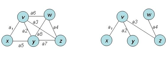 Grafy i sieci w technikach decyzyjnych... Rysunek 14. Drzewa i lasy jako grafy proste W pewnym sensie drzewa są najprostszymi, nietrywialnymi typami grafów.