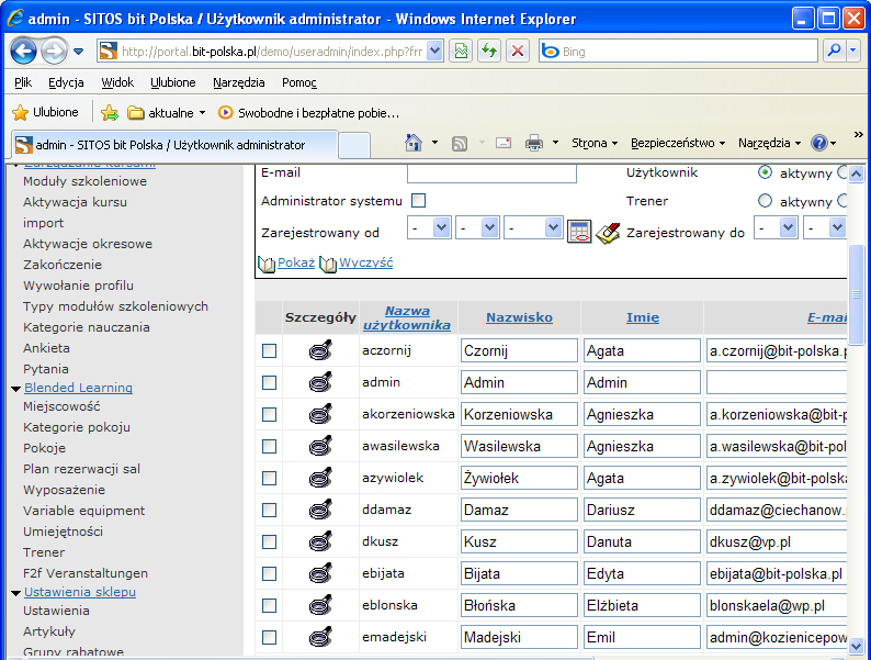 - Indywidualny system zarządzania nauczaniem CONNECT Połącz z innymi systemami Connect zawiera szereg interfejsów i metod wymiany danych z innymi systemami lub bazami danych.