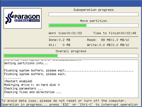 Po zakooczeniu operacji komputer zostanie ponownie uruchomiony do systemu Windows, gdzie możesz zobaczyd nową utworzoną partycję NTFS.