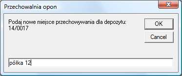 Magazyn W większych serwisach obsługa przyjmowania opon do depozytu może być rozdzielona na kilku pracowników.