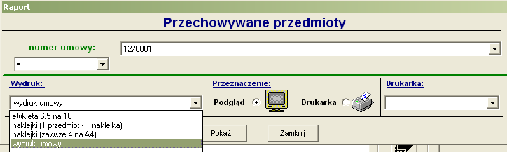 27 Zaznaczamy typ raportu i przechodzimy do podglądu naciskając odpowiedni przycisk.