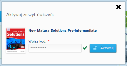 Aktywuj zeszyt ćwiczeń Po przyłączeniu się do grupy, na Stronie głównej zobaczysz prośbę o aktywację zeszytu ćwiczeń, który nauczyciel przypisał do grupy.