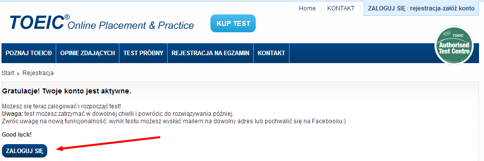 UWAGA! Jeżeli nie otrzymali Państwo linku aktywacyjnego wówczas proszę sprawdzić skrzynkę ze spamem. Czasami tego typu wiadomość, może zostać zaklasyfikowana jako spam.