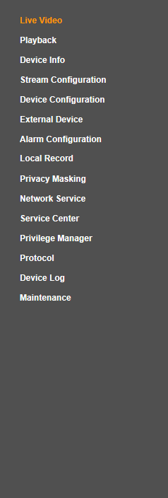 NVIP-1DN5001V/IRH-1P User s manual ver.1.0 (short form) NETWORK CONNECTION UTILIZING WEB BROWSER If your computer has Flash Player installed, the main screen for the camera web interface opens.