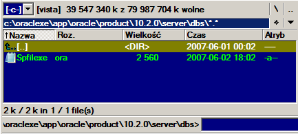 3. PLIKI SYSTEMU ORACLE - 11 - Rysunek 3.1.3. Pliki kontrolne, danych, tymczasowe i wycofywania. Pliki konfiguracyjne (init files) zawierają parametry konfiguracyjne bazy danych.