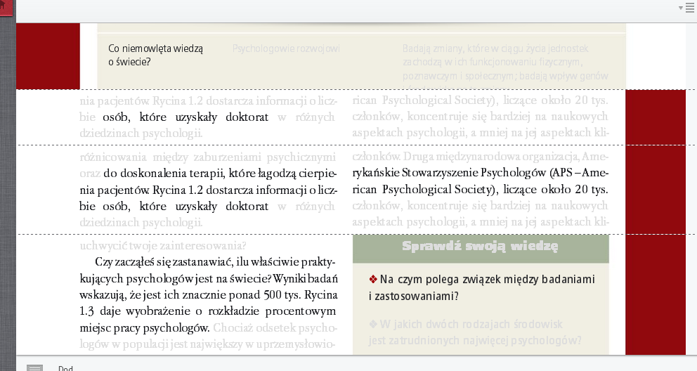 () Kompendium pozwala zobaczyć książkę, składającą się wyłącznie z zaznaczonych przez Ciebie fragmentów, do których możesz