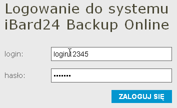 Dzięki ibard24 firma może skutecznie przeprowadzid backup i archiwizację cennych plików pochodzących m.in. z systemów do zarządzania firmą czy komputerów pracowników. Pierwsze logowanie.