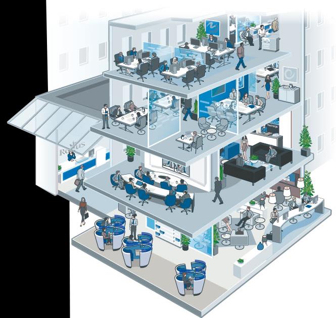 lobby 3 Miejsca Coworkingowe 4 Business Lounges 2 4 5 Meeting Rooms / Training Rooms 6